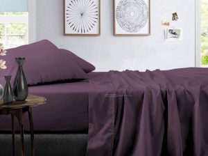 Include 4 Piece Plum Sheets set in your Bedding Collection