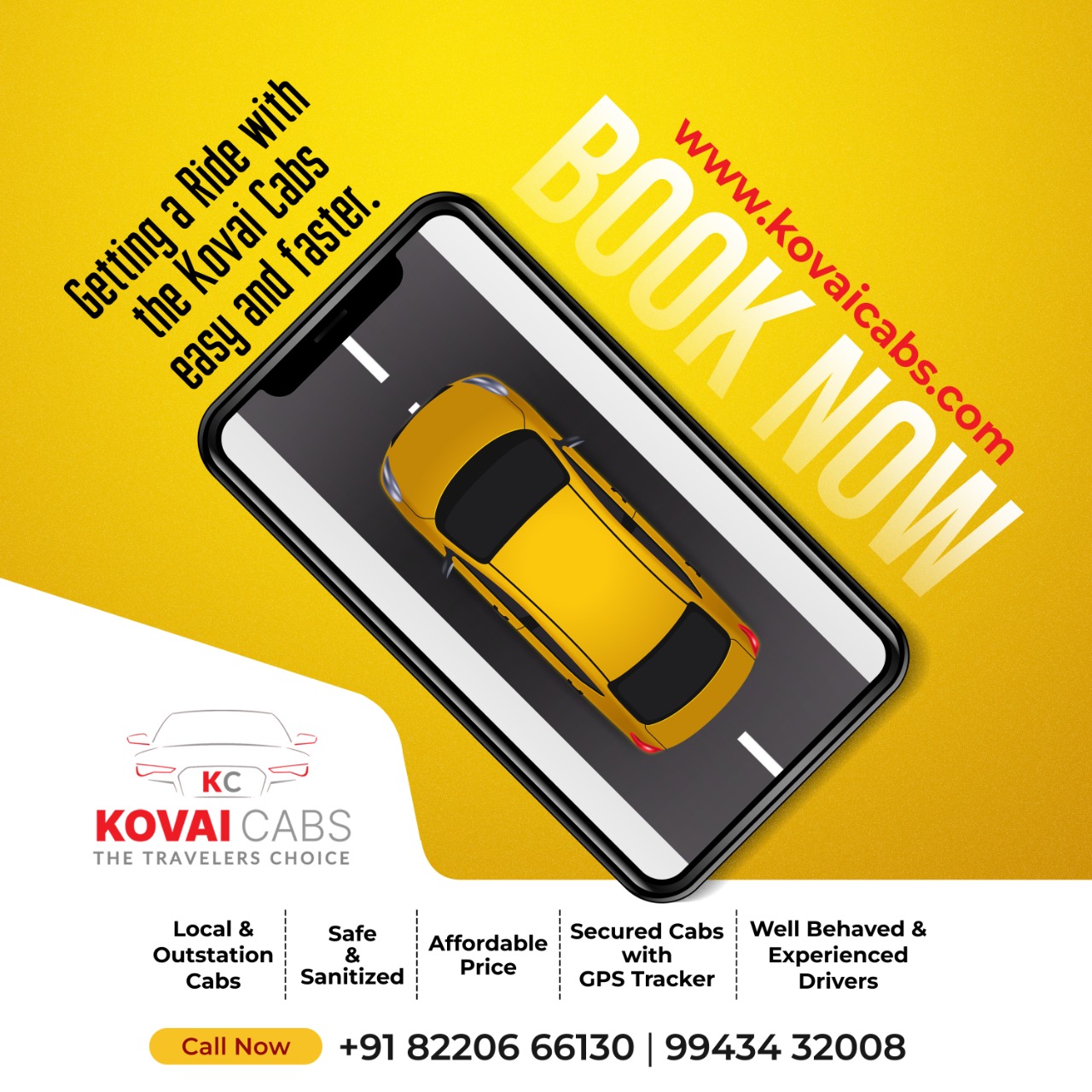 Online Cab Booking | Kovai Cabs