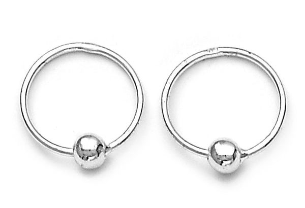 Silver Hoop Earrings for Women