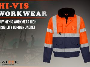 Buy Mens Workwear High Visibility Orange Navy Bomber Jacket