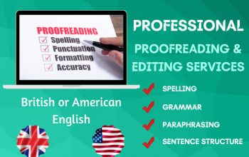 I will proficiently proofread and copyedit 750 words in a day