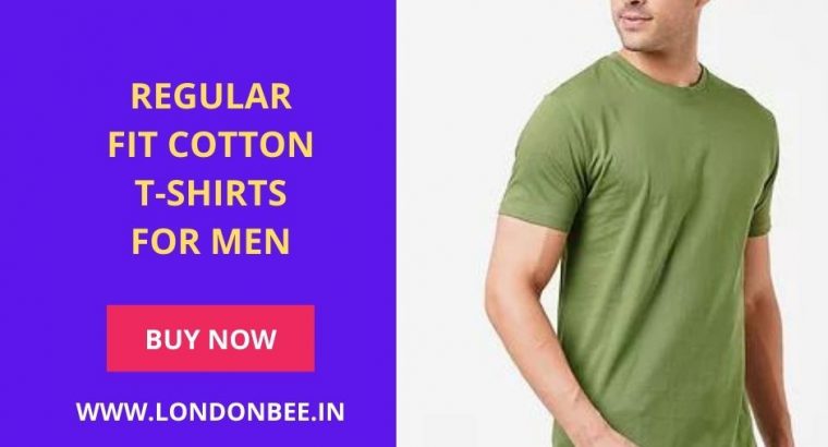 Regular Fit Cotton Tshirts For Men