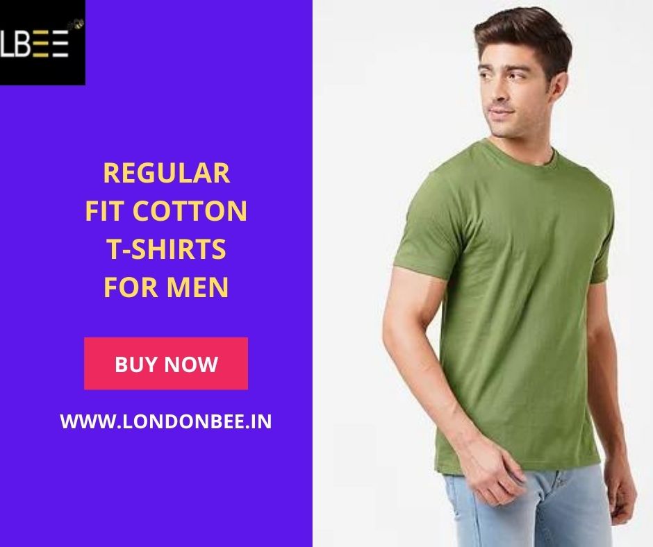 Regular Fit Cotton Tshirts For Men