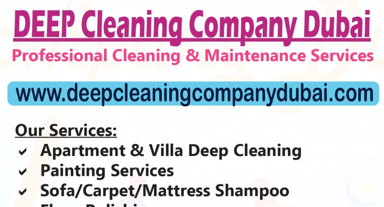 DEEP Cleaning Company Dubai