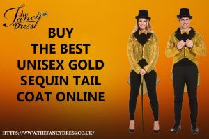 Buy The Best Unisex Gold Sequin Tail Coat Online