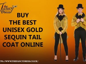 Buy The Best Unisex Gold Sequin Tail Coat Online 