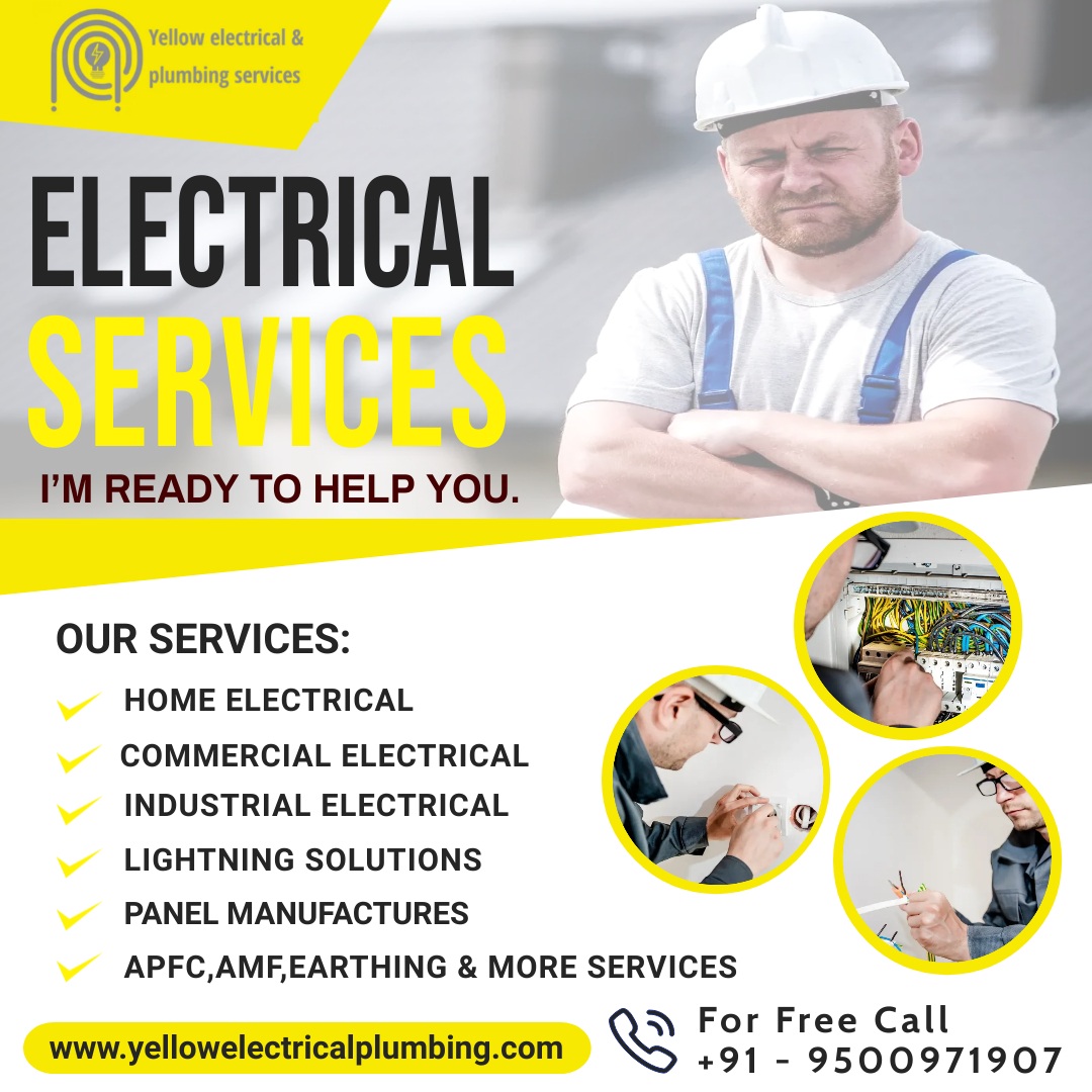 Electrical & Plumbing, Borewell CCTV ,Networking services in Trichy – Yellow Electrical & Plumbing