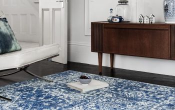 Buy Chic, Affordable Nova NV11 Antique Navy Rug by Asiatic from The Rug Shop UK Online!