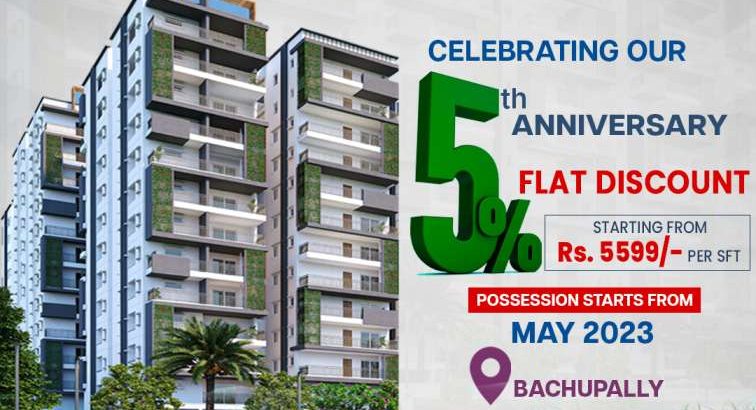 2 and 3BHK Flats in Bachupally for Sale | Skyon by Risinia