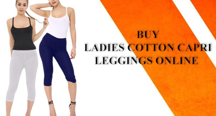 Buy Ladies Cotton Capri Leggings Online