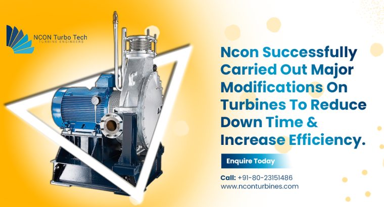 Leading Back Pressure Steam Turbines Manufacturers – NCON Turbo Tech