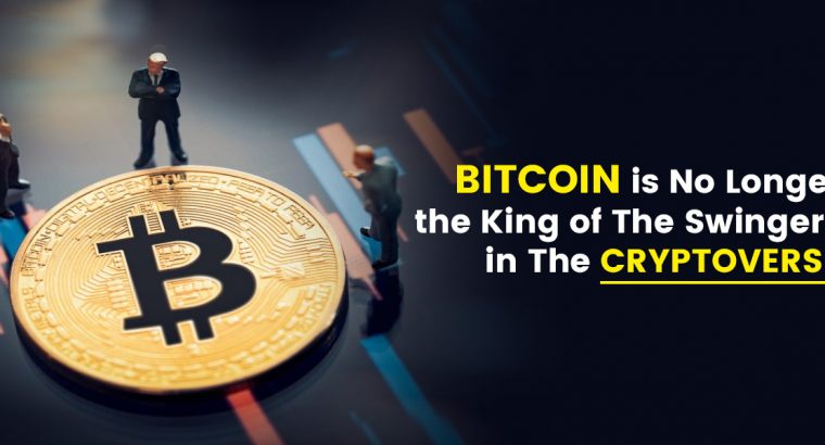 Bitcoin is No Longer the King of The Swingers in The Cryptoverse
