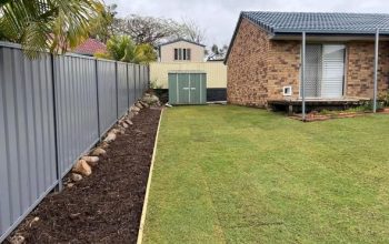 Simple backyard redo with new turf