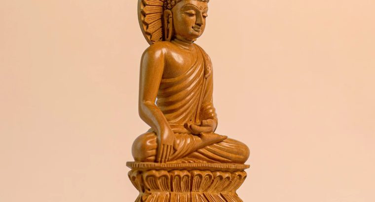 Shop Hand Carved Wooden Buddha Showpiece Statue Figurines for Home Decor at Exploring India