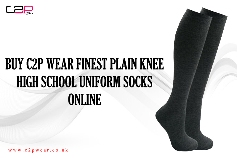 Buy C2P Wear Finest Plain Knee High School Uniform Socks Online