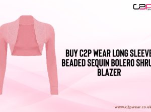 Buy C2P Wear Long Sleeve Beaded Sequin Bolero Shrug Blazer