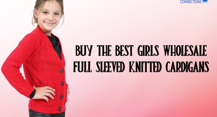 Buy The Best Girls Wholesale Full Sleeved Knitted Cardigans