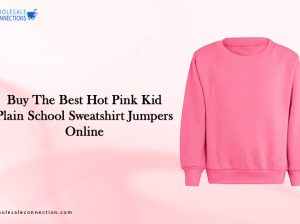 Buy The Best Hot Pink Kid Plain School Sweatshirt Jumpers Online