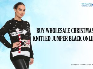 Buy Wholesale Christmas Knitted Jumper Black Online
