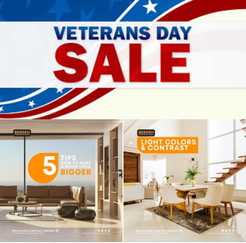 Furniture UP TO 50% OFF: Veterans Day Sale