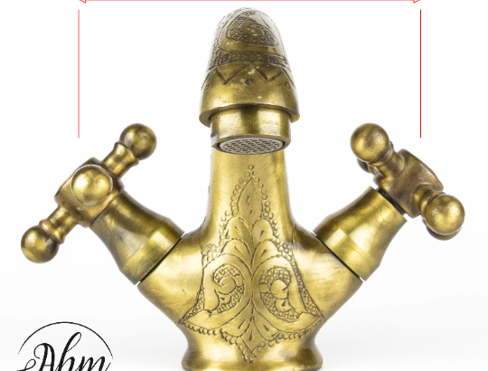 Unlacquered brass faucet