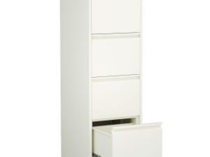 OHX Furniture- 4 Drawer Filing Cabinet – White