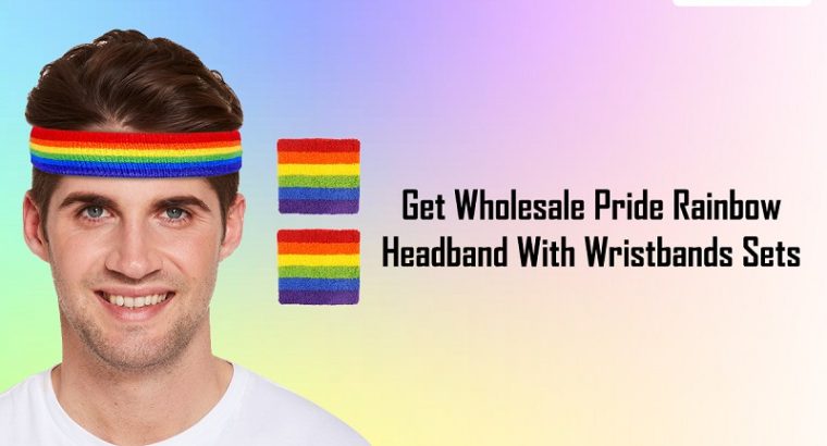 Get Wholesale Pride Rainbow Headband With Wristbands Sets Online