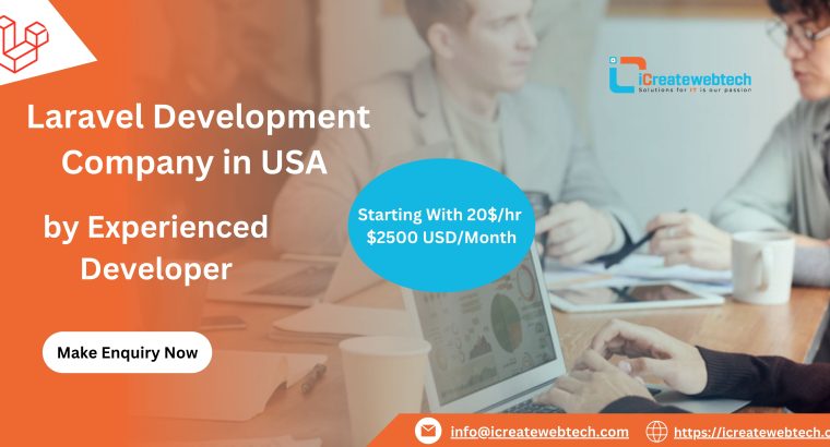 Laravel Development Company in USA – iCreatewebtech