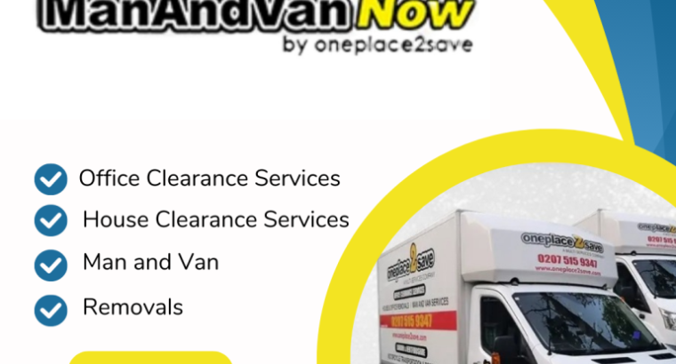 “Transform Your Office Space with Man and Van Now’s Commercial Clearance London”