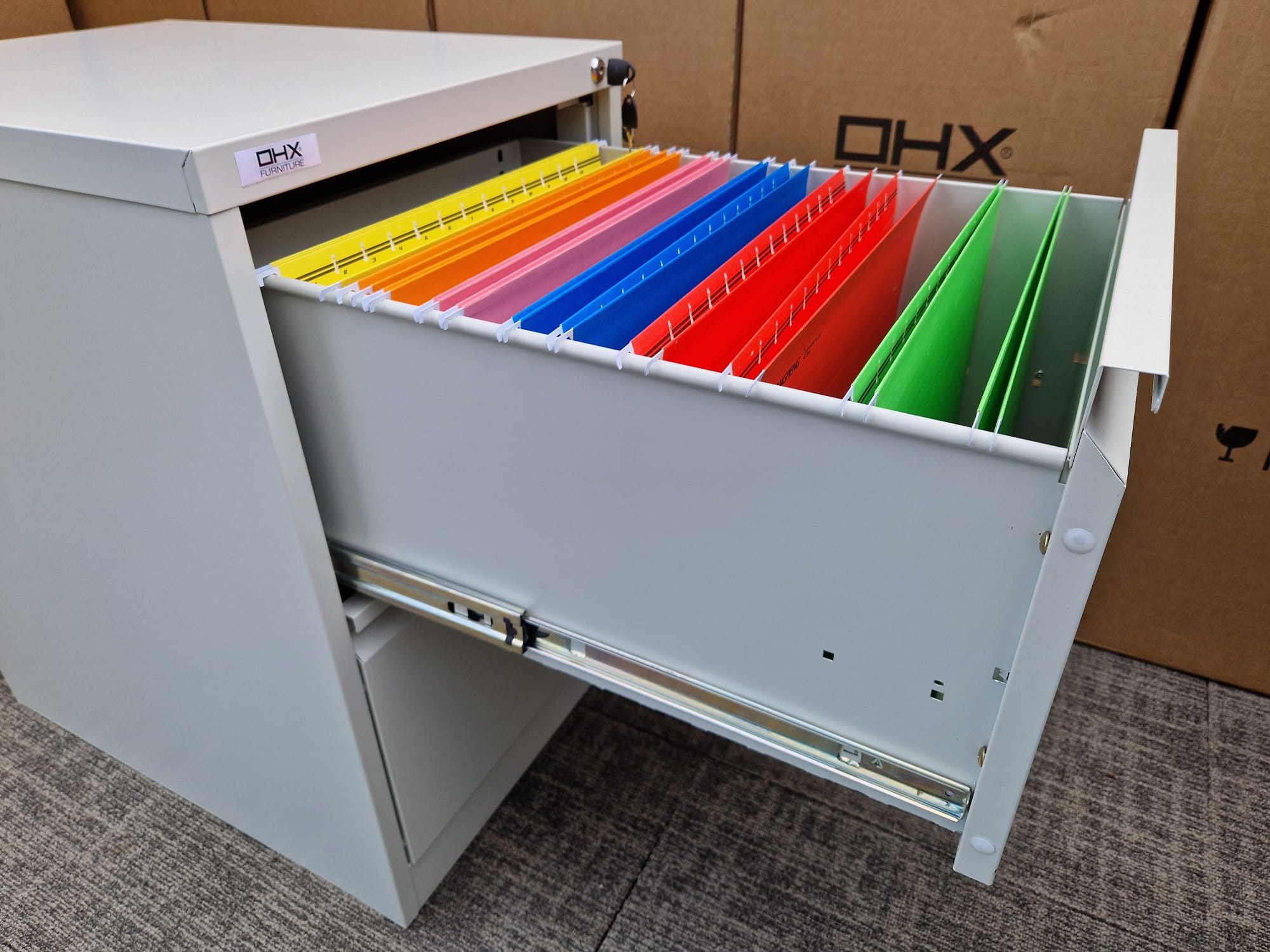 Cleverly Designed Storage: OHX 2 Drawer Filing Cabinet
