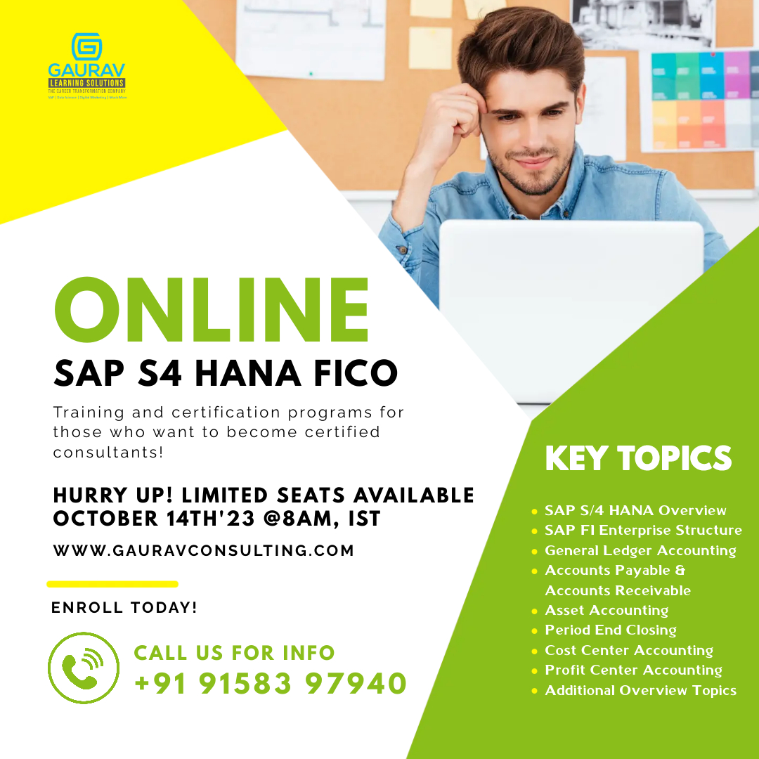 SAP FICO S/4 HANA Weekend Online Training