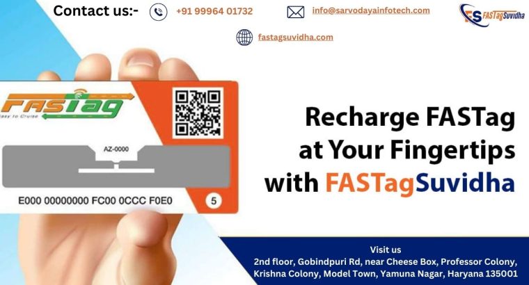 No more stops, no more waits. Get Fastag Suvidha and drive straight through tolls!