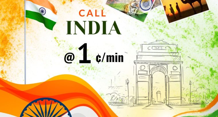 Call India from USA A@d Canada