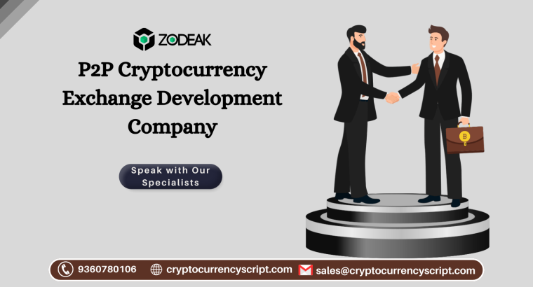 P2P Cryptocurrency Exchange Development Company