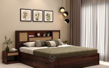 Simple Bed Design in Wood – Minimal & Elegant