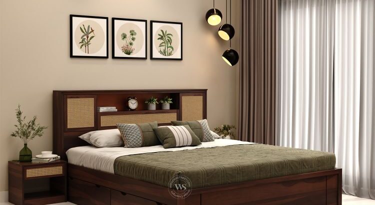 Simple Bed Design in Wood – Minimal & Elegant