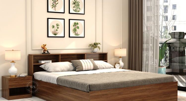 Stylish Simple Bed Design | Wooden Beds with Box Storage