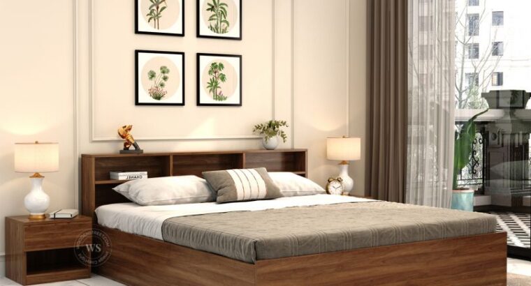 Stylish Simple Bed Design | Wooden Beds with Box Storage