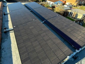 Solar panels on flat roof UK